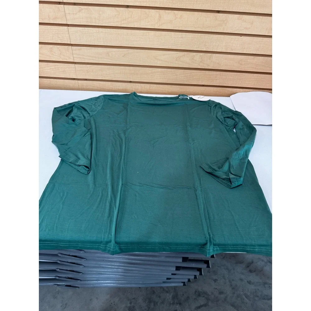 Little Sleepies Emerald Green Bamboo Viscose LongSleeve PajamaTop Womens 3XL NWT